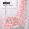 new180cm fleur artificielle vigne soie fleurs de cerisier vigne en plastique pour jardin décoration de la maison fleur artificielle faux EWD6222