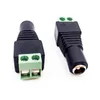 Adapter 5.5mm x 2.1mm Female & Male DC Jack Plug Connectors for LED Strip Lighting Modules AC Power Security Surveillance Accessories Terminal