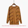 Sweater de designer Primavera e outono de alta qualidade Pullover de letra de corpo inteiro Blusa da moda casual casual