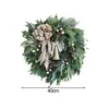 Decorative Flowers & Wreaths The Original One-to-one Restoration Of Christmas Pine Garland Boho And Wreath Needles Cones Simulation J8w0