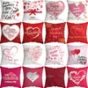 Kussensloop Love Sierkussencovers Valentijnsdag Liefde 18 inch Kussenhoes voor Sofa Stoel Kamer Kantoor Woondecoratie