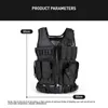 Tactical Vest Military Combat Armor s Mens Hunting Army Adjustable Outdoor CS Training Airsoft 210923