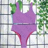 Costume da bagno a vita alta da donna bikini con stampa fronte-retro per donna costume da bagno estivo da donna molti colori263I