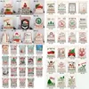 Kerstcadeau tassen canvas katoenen tas Kerst-decoraties 52 stijlen Santa Claus Sack Xmas trekkoord-tas Stuur door zee T9i001512