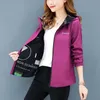 Été casual coupe-vent basique vestes manteaux pull fermeture éclair léger Bomber Famale femmes à capuche 210922