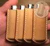 Cool Fumar PU Couro Portátil Proteja o Lighte Protect Holder Holder Holder Cover Shell Design Inovador design de pele Cigarro Tool DHL Free