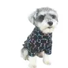 Цветная буква напечатанная собака одежда черная хлопок домашнее животное футболки хип-хоп панк кошка одежда открытый мода повседневные домашние животные толстовка