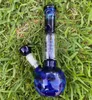 26CM 11 Cal szklane bonga zielony Vintage różne kolory szisza skręcona rura filtracyjna platformy wiertnicze Bubbler fajka wodna Bong 14mm miska