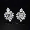 Designer di alta qualità signore orecchio gioielli marquise cluster cubic zirconia orecchini in pietra per regalo di Natale CZ295 210714