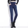 Stor elastisk hög midja skinny penna jeans klassiker plus storlek 40 solida mamma slim denim byxor casual leggings byxor kvinnlig 210708