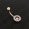 Star Diamond Belly Button Rings Navel Nail Allergy Free Stainless Steel Body Jewelry for Women Crop Top Will and Sandy