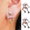 Boucles d'oreilles de grenouilles mignonnes Trend drôle d'oreilles d'animaux pour femmes goujons goujons de boucles d'oreilles déclaration boucles d'oreilles oreille perçant bijoux cadeaux