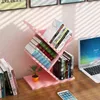 3 lagen Boomvormige boekenplank Nursery Simple Shelf Student Desktop Boeken en Sundries Sorteren Opslag Estante Room Organiseren 211102