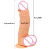 NXY DildoS 25.5cm * 6cm oversized realistische dildo's zachte huid voelen dikke penis enorme fallus erotische grote lul seksspeeltjes voor vrouwen masturbatie 1128