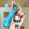 Porte-clés Anime porte-clés Kamado Nezuko 3D caoutchouc pendentif porte-clés Cosplay accessoires cadeau bijoux