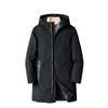 Épais vers le bas Parka manteau surdimensionné 6XL 7XL 8XL marque garder au chaud hiver hommes noir veste rembourrée 211124