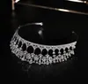 Royal Diana couronne diadème mariage mariée cristal strass bandeau cheveux accessoires perles tête bijoux bandeau or argent casque bal élégant chapeaux