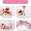 Rosa Vit Metallic Ballong Kit 104PCS Party Decoration For Födelsedag Bröllop Engagement Anniversary TX0077