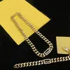 Modebrev guldkedjor halsband armband för män och kvinnor älskare gåva hiphop smycken med box nrj9494775