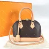 Высочайшее качество женские сумки сумки сумки коричневые Checkered сумки PU кожаные оболочки сумки холст тока мода плеча крест сумка 26см с замком