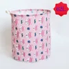 40*50cm Pattern Foldable Large Laundry Baskets Hamper Dirty Cloth Storage Washing Bin Collapsible Canvas Laundry Basket RRB14715