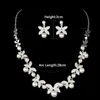 Filles fête d'anniversaire lumière diadème couronne collier boucles d'oreilles ensembles de bijoux mariage diadèmes de mariée bijoux femmes cheveux accessoires HG158 H1022