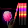 LED Cotton Candy Glo Cones Colorful Light Stick Flash Glow per concerti vocali Night Party