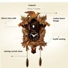 Cuckoo Clock Living Room Wall Clock Bird Cuckoo Alarm Clock Wall Watch Modern Barn Unicorn Decorations Home Day Time Alarm 210724