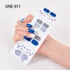 Naklejki Kalkomanie 22 Posty / 1 Arkusz Nail Art UV Żel Polski Okłady Paski Pełna Pokrywa Kolorowe Narzędzie Do Manicure