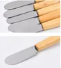 الفولاذ المقاوم للصدأ السكاكين زبدة أداة ملعقة الخشب سكين الجبن الحلوى مربى الموزر أدوات الإفطار الخبز المعجنات RRF12408