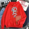 Felpe con cappuccio da uomo Felpe Cool Dragon Plus Size Maglione da donna Top con cappuccio Casual Harajuku Coreano sciolto