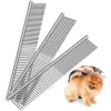 Professional Pet Grooming Supplies Anti-Corrosion Grooming Comb For Dogs Cats Tapered Stainless Steel Pins Pet Combing