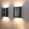 Wall Lamp 2pcs White /Warm Light Intelligent LED Solar Outdoor For Garden Yard Path Parks Courtyards Decoration