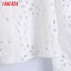 Women Retro Hollow Out Embroidery Romantic Blouse Long Sleeve Chic Female Shirt Tops 6Z30 210416