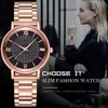 Montres de luxe pour femmes Diamond Rose Gold Ladies Bracelet magnétique pour femmes