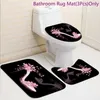 Bathroom Shower Curtain Set Toilet Seat Bath Mats and Rugs Carpet Toilet Covers Curtain with 12 Hooks Curtains Shower Curtain 210609