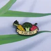 Pinos broches vegan esmalte pinos coleção pêssego bola de cristal brócolis cenoura buceta legumes emblema vegetariano dos desenhos animados brooch195t