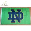 NCAA Notre Dame Fighting irlandzka flaga 3*5 stóp (90cm * 150cm) flagi poliestrowe baner dekoracyjny latający dom ogród flagg świąteczne prezenty