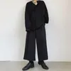 Pantaloni da uomo stile primaverile e autunnale Pantaloni Yamamoto scuri Pantaloni dritti di nove minuti Tendenza parrucchiere