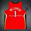 100% cousue Zion Williamson Swingman Jersey Men XS-5XL 6XL Shirt Basketball Jerseys Retro NCAA