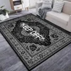 area rug on carpet