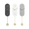 Relógios de parede Europa Pendulum Clock Digital Luxo Cozinha Pequeno Relógio Industrial Decoração Vintage Relojes de Pared Home