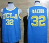 UCLA BRUINS College Basketbal Jersey Bill Walton Kevin Love Lonzo Ball Zach Lavine Russell Westbrook Reggie Miller Stitched White Blue Yellow Size S-2XL Topkwaliteit
