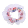 newhair ring regenboog net garen haarbanden thuis textiel meisjes kleurrijke scrunchies hoofdband elastische hoofddeksels scrunchy are5338