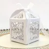 Favor Holders DIY Laser Cut Hollow Futterfly Carriage Favor Gifts Candy Boxes With Ribbon Custom Wedding Party Decorations