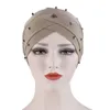 Мусульманская головная шапка для женщин сплошной тюрбан капюшона мода Внутреннее Hijab Femme Beanie Waph Hat Turbannets