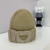 Designer hoed randloze pet dames lapwerk cashmere caps satijnen merk breien luxe wol simpele winter mannen 55-59 cm habbly295c