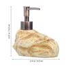 Liquid Soap Dispenser 1PC Vintage Ceramic Hand Simulated Stone Design Lotion Bottle