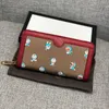 2021 Luxurys Designer Brieftaschen Doraemons Kartenmappe Männer Frauen Handtaschen Echtes Leder Top Qualität Geldbörse Reißverschluss Geldtasche mit2885