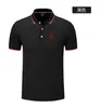 Stade de reims męskie i damskie koszulę Polo Silk Brocade Short Surport T-Shirt Logo można dostosować